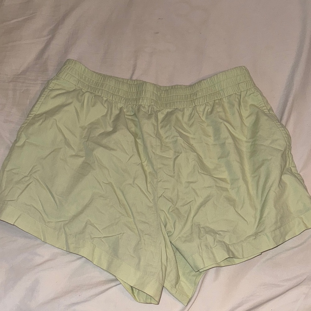 Abercrombie & Fitch Green Athletic Shorts Relaxed Fit